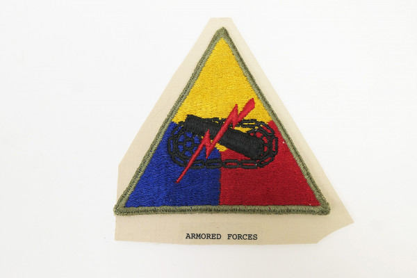 US ARMY WW2 Patch Ärmelabzeichen Armored Forces Panzerdivision 1941-1947