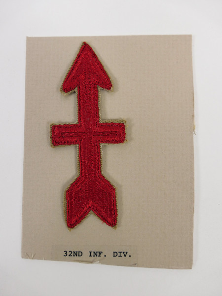 Original US ARMY WW2 Infanterie Divisionsabzeichen Patch - 32nd Infantry Division Abzeichen