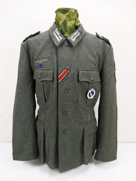 Wehrmacht M40 Feldbluse Fernmelder Truppenschule L aus Museumsauflösung