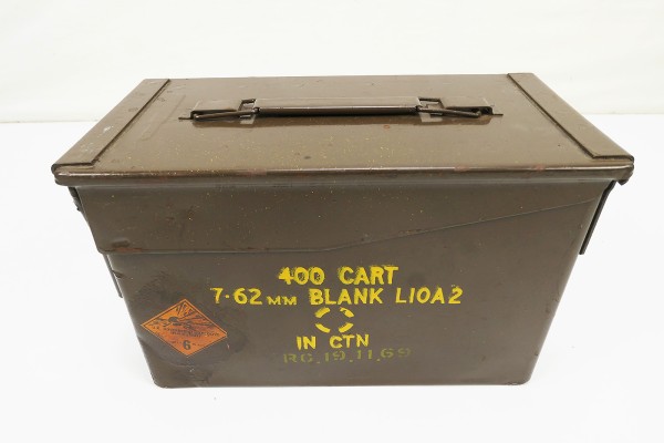 GB Ammo Box 7.62mm MK1 400 Rounds Munitionskiste 1969