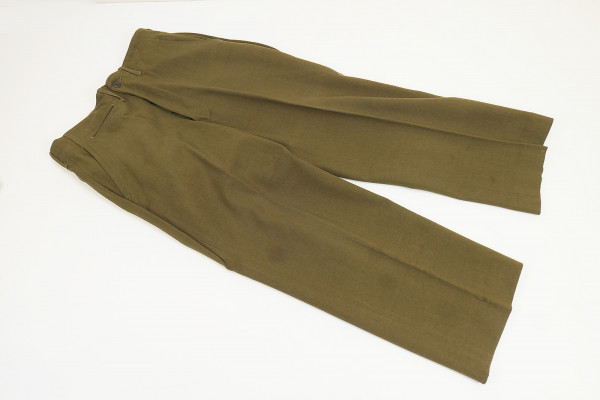 Original US WW2 M1937 Feldhose M37 Field wool serge OD Trousers mit Maßen W29 / L29