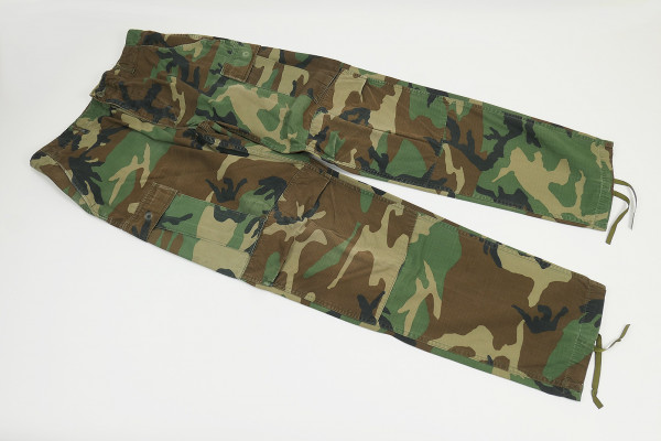 US Army Feldhose Combat Trousers Camouflage Woodland - Medium Long