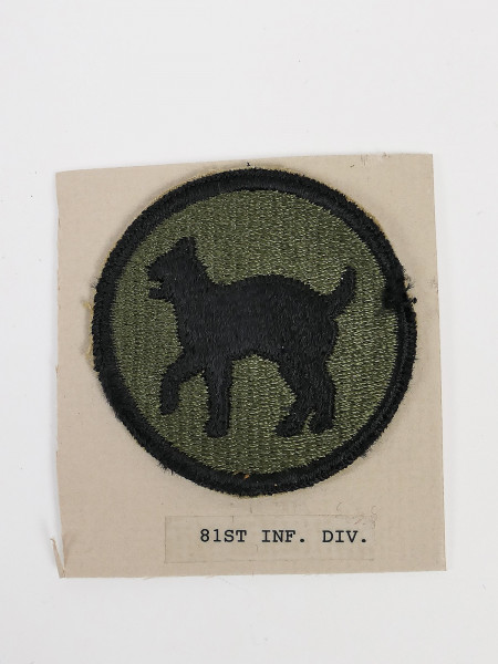 Original US ARMY WW2 Infanterie Divisionsabzeichen Patch - 81st Infantry Division Abzeichen