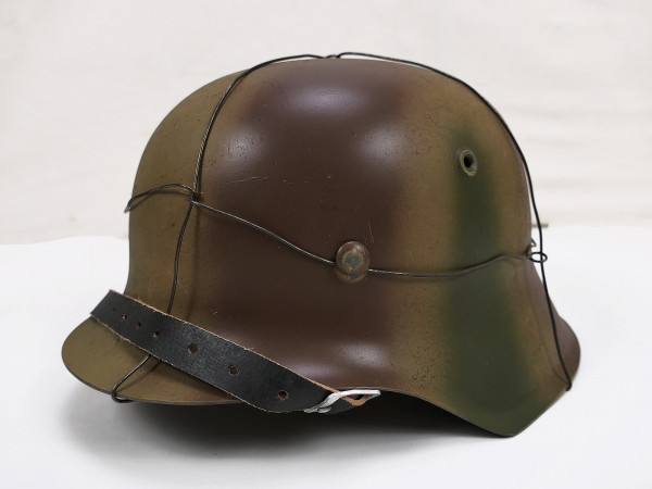 Wehrmacht Stahlhelm M42 NORMANDIE Tarnhelm Gr.58/59 mit Hühnerdraht