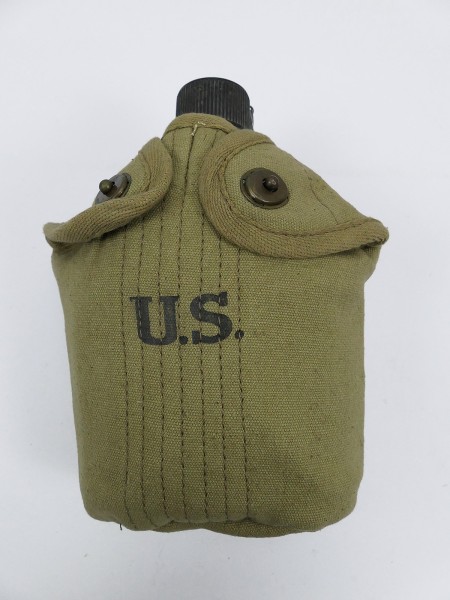 #11 Set US ARMY Feldflasche (Original) mit Becher und Feldflaschenbezug
