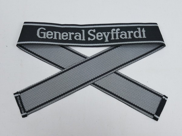 Wehrmacht Elite BEVO Ärmelband SS Regiment GENERAL SEYFFARDT Ärmelstreifen