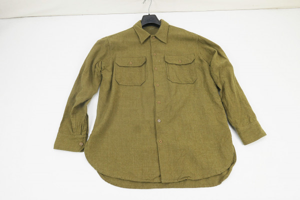 US WW2 Mustard Shirt M1937 Feldhemd Hemd mit Maßen