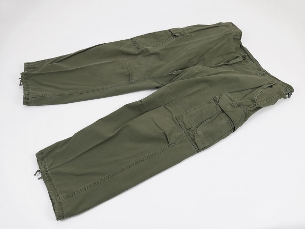 US ARMY Vietnam Original Trousers Man's Cotton WR Poplin Rip Stop OG 107 Feldhose Gr. Large
