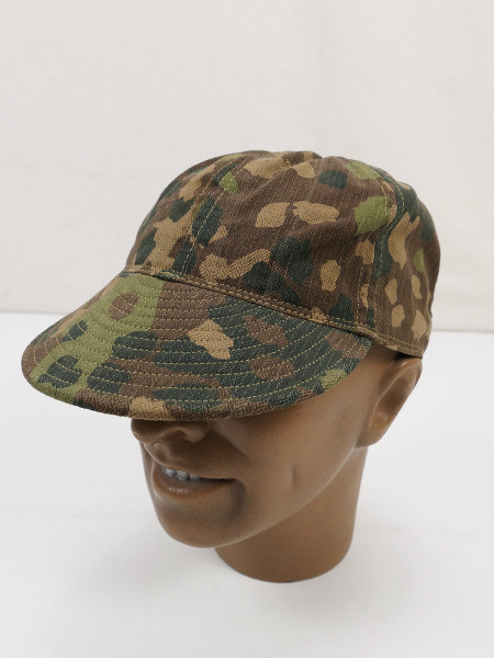 A-3 Base Ball WWII PEA DOT USAAF Army Air Forces Flight Cap in Waffen SS Erbsentarn Camouflage