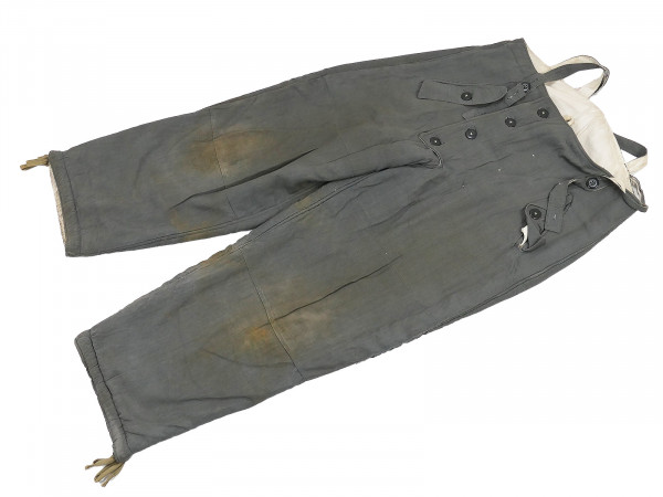 Wehrmacht antike Winterwendehose Wendehose Winter Zusatzbekleidung Mausgrau / Weiß Gr.2