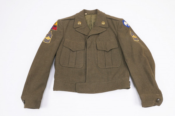 US ARMY Ike Jacket kleine Größe Uniform Jacke 36s 1946 WW2 Korea