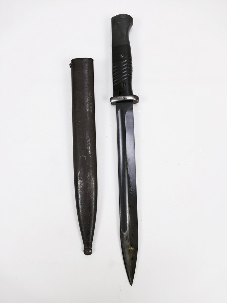 Wehrmacht Bajonett M84/98 K98 / Seitengewehr ddl 1940 mit Scheide