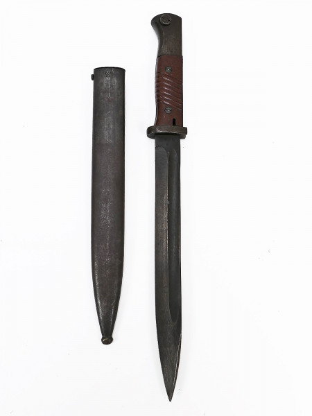 Wehrmacht Bajonett M84/98 K98 / Seitengewehr 44 asw mit Scheide