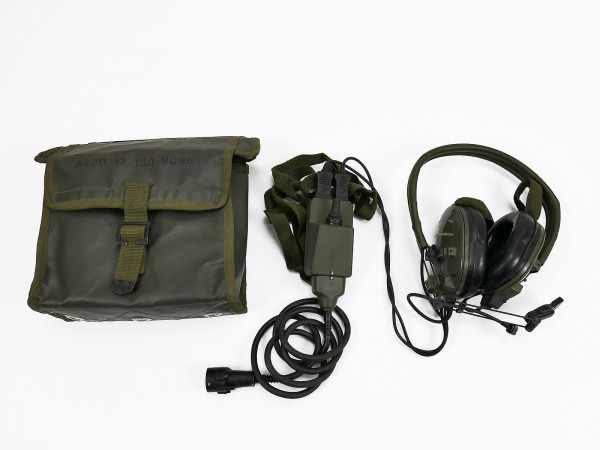 US Panzer Hummer Truck Cuffia H-149 Funksprechsatz Headset Mikrofon BV Verteiler Phone Mic