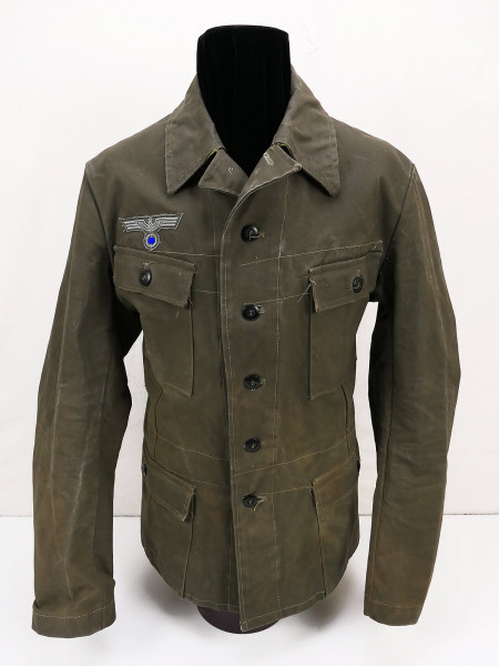 Wehrmacht Südfront Sommer Feldbluse Uniform aus schwerem Segeltuch aus Museumsauflösung