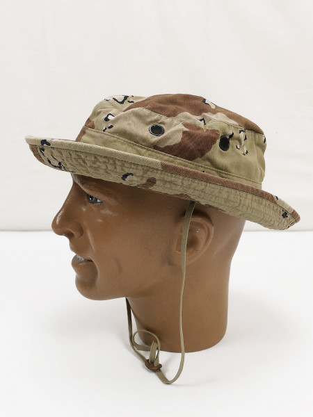 US Army 6-colour Desert Hat Combat Boonie Buschhut Chocolate Chip Desert Storm Größe 58