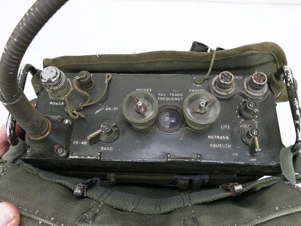 #1 US ARMY Funkgerät RT-505 / PRC-25 Tadiran Radio Receiver mit Antenne Handapparat Zubehörtasche