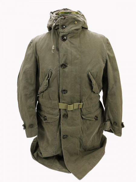 US ARMY M47 Cold Winter Parka Overcoat SHELL PARKA SMALL ALPACA LINER mit Gürtel