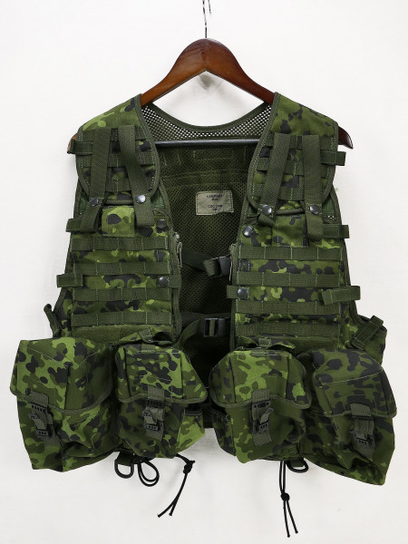 #C Dänische CQC Kampfmittelweste M/05 Kampvest Vest Weste Dänemark flecktarn