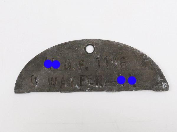 Erkennungsmarke Waffen SS Der Führer Nr. 1186