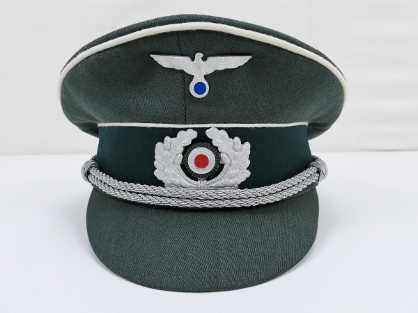 Wehrmacht Heeres Schirmmütze Offizier Gr.57 mit Metall Effekten