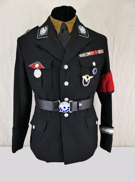 Schwarzes Uniform Ensemble Allgemeine Elite M32 nach Vorlage Heinrich Himmler