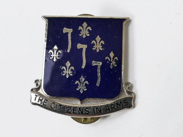 #B US Military 333rd Infantry Regiment Citizens in Arms Pin Clutchback Crest Medal Badge Abzeichen