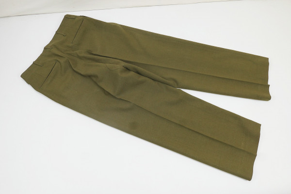 Original US WW2 M1937 Feldhose M37 Mustard Field Trousers Wool mit Maßen