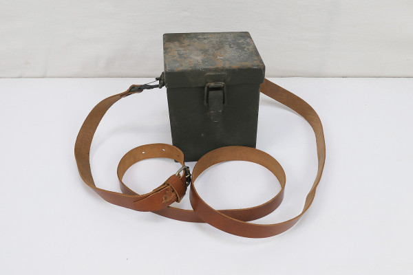 #A US ARMY WW2 Carrying Case T42 Metall Behälter für M4 Sight 60mm Mortar Optik