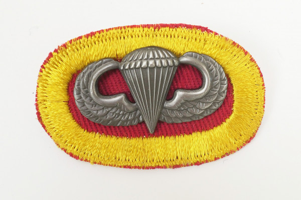 US Parachute Patch badge Fallschirmspringer Abzeichen Springerabzeichen Jump Wings oval