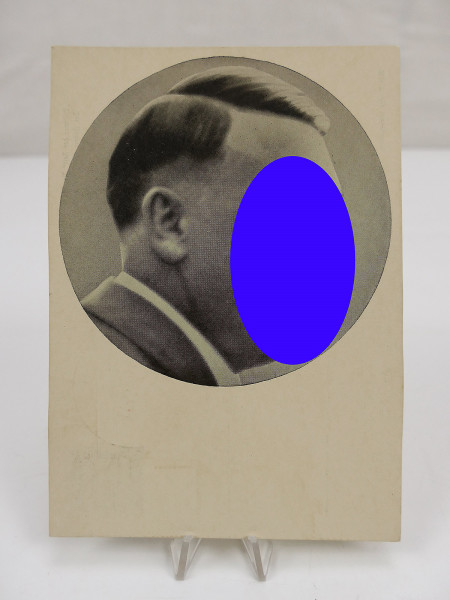 #81/ Postkarte / PK Thema A.Hitler Portrait Sonderstempel / Briefmarke Männer der Zeit Nr.91 Huber