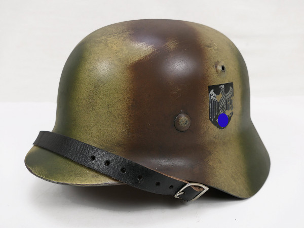 Wehrmacht Stahlhelm M40 NORMANDIE SD Tarnhelm Gr.59/60