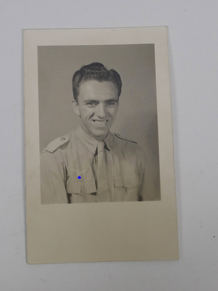 #A Wehrmacht Luftwaffe Foto junger Soldat im Tropenhemd Portrait Afrikakorps DAK