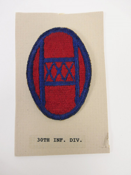 Original US ARMY WW2 Infanterie Divisionsabzeichen Patch - 30th Infantry Division Abzeichen