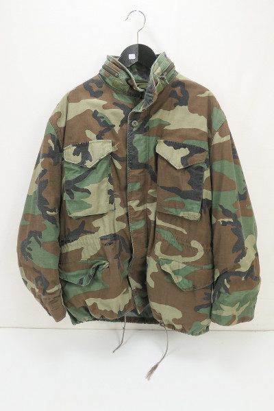 Original US Cold Weather Field Jacket M65 Feldjacke Woodland 1987 Gr. Large