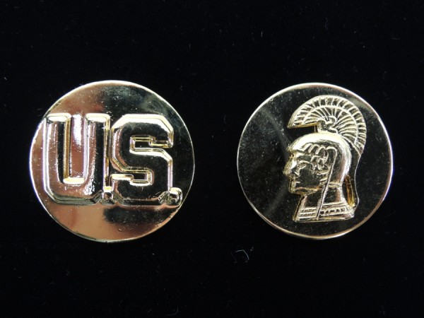 US WAC Women Army Corps collar disks Kragenabzeichen