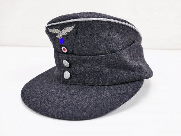 Luftwaffe M43 Feldmütze Offizier Gr.60 M1943 mit Trapez Effekten