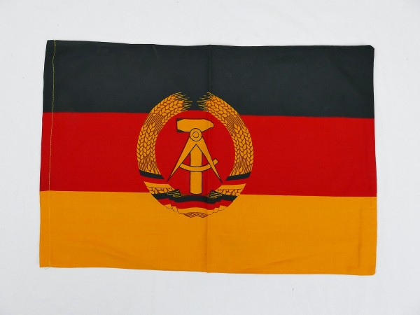 Vintage Original DDR Fahne Ostalgie Flagge doppellagig genäht Alter Bestand 56x39cm