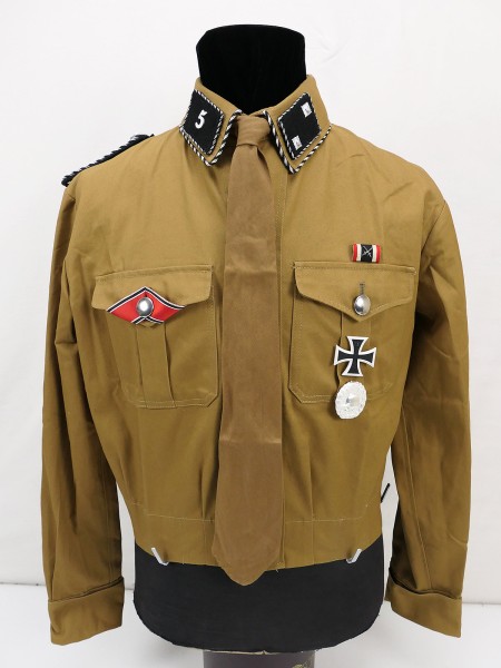SA Sturmführer Uniform - Hemd mit Effekten Krawatte und Auszeichnungen aus Museum
