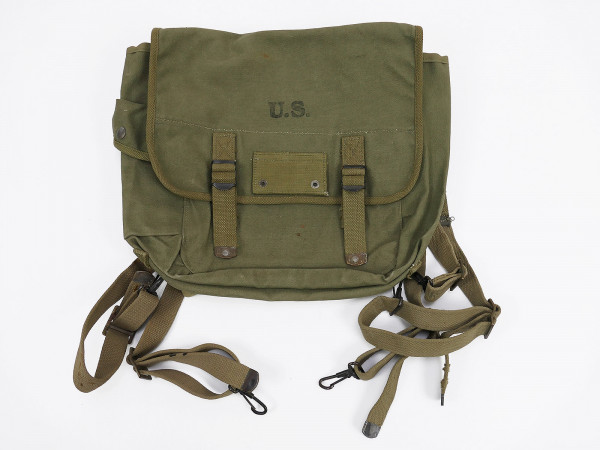 Musette Bag Field Tasche Kampftasche Canvas mit Tragegestell Suspenders