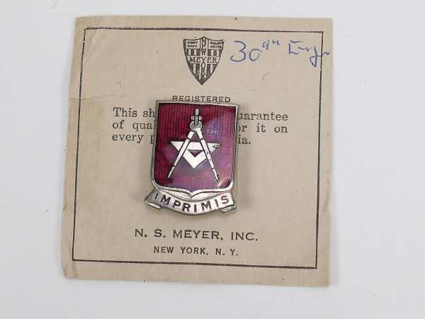 US WW2 Military Unit Crests Insignia 30th ENGINEER BATTAILON DI DUI Pin Medal Badge Crest