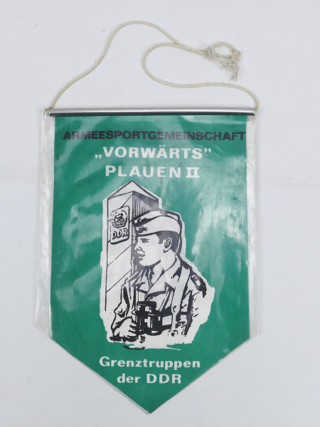 Original DDR Wimpel Tischfahne Armeesportgemeinschaft Vorwärts Plauen II Grenztruppen Ostalgie