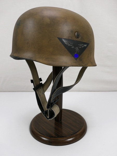 LW Tropical Camouflage Fallschirmjägerhelm Stahlhelm M38 Luftwaffe Gr.59/60 Fallschirmjäger