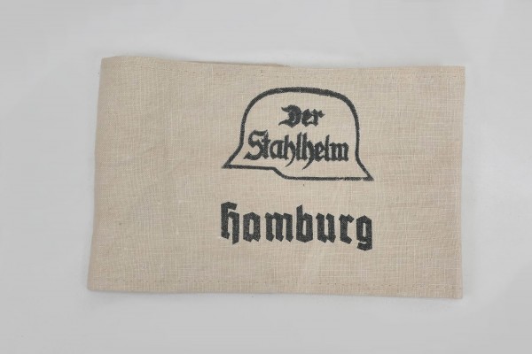 WK1 Armbinde Der Stahlhelm Hamburg 1929