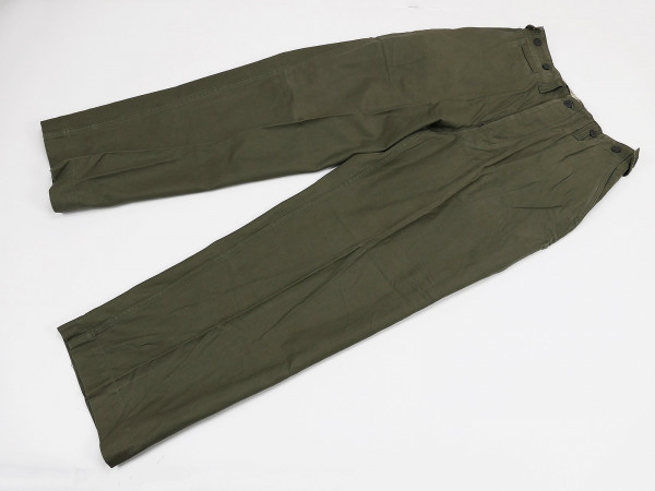 Einzelstück ORIGINAL US ARMY M-1943 Trousers Field Cotton O.D. W34/I30 Hose 1944 WW2