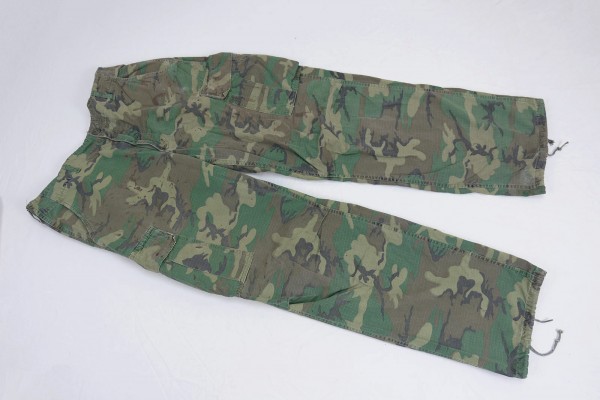 US Army Feldhose BDU ERDL Tarn 1970 Vietnam Medium Long Camouflage Poplin Hose Man`s Trousers