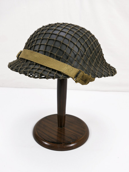 Reproduktion WW2 Tellerhelm Englisch Brodie Stahlhelm British Army mit Helmnetz