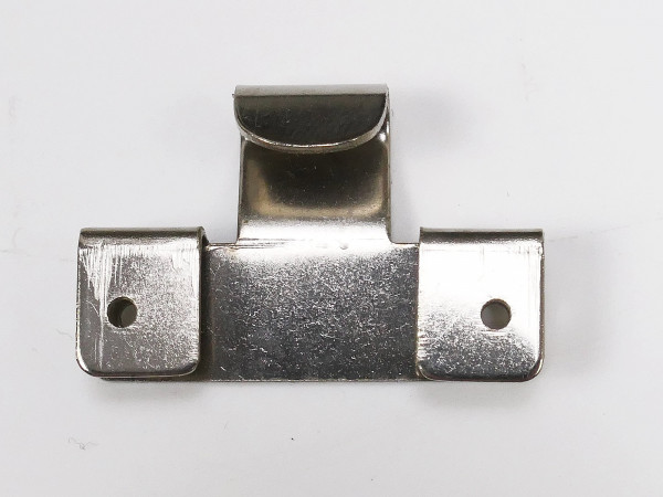 1x Gegenhalt / Endstück / Endhaken Ersatzteil f. 45mm Leder Koppelriemen Koppelschloß Wehrmacht