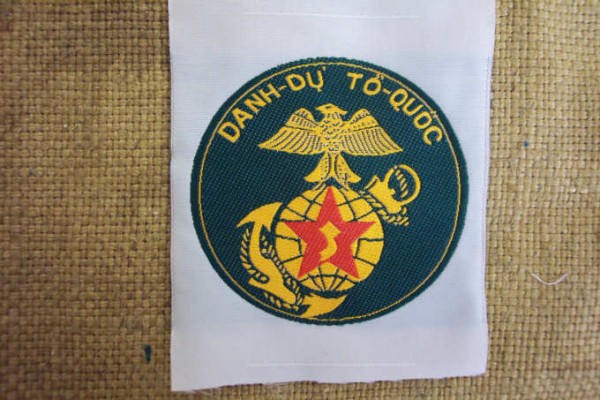 Abzeichen gewebt für Südvietnamesische Einheiten Marines