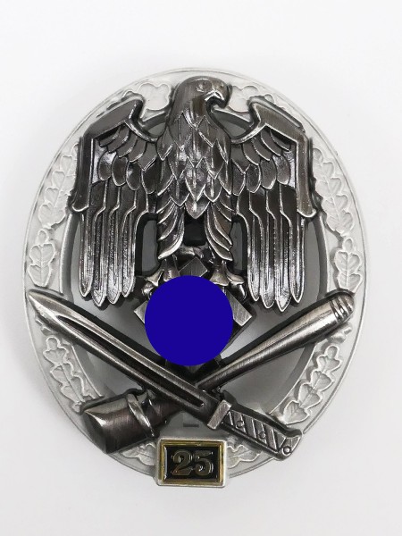 Wehrmacht Allgemeines Sturmabzeichen mit Einsatzzahl 25